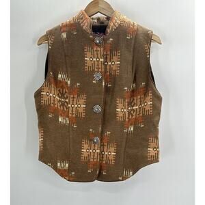 Western Aztec Southwest Vest Aurora Clothing by Rock Rim Inc Women’s Sz Large